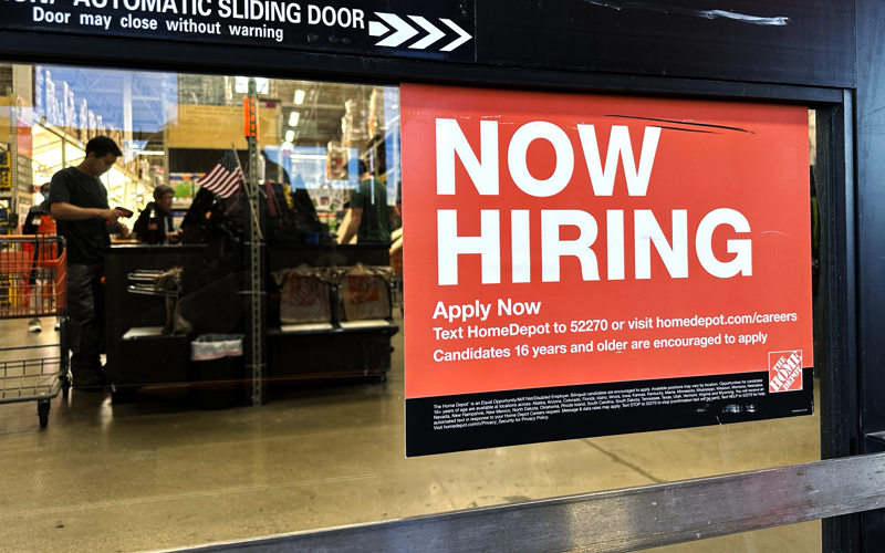 US applications for jobless benefits fell last week but inflation concerns rise
