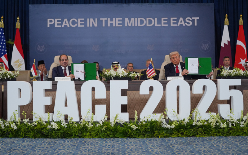Trump calls for a new era of harmony in the Middle East