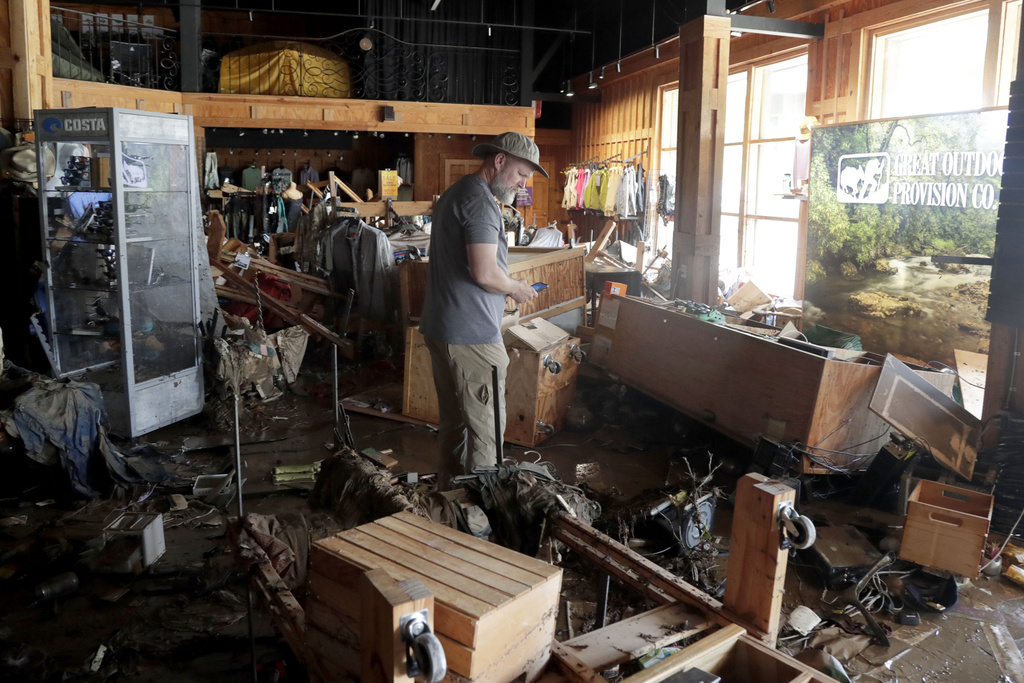 Flooding from Chantal's remnants forces dozens to flee homes in North Carolina