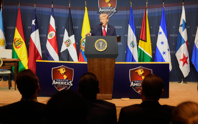 Trump encourages Latin American leaders to use military action to help US fight cartels