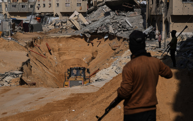Israel strikes Gaza after it says Hamas attacked across ceasefire line