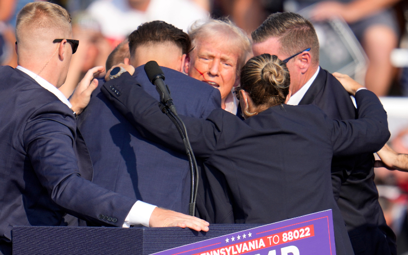 Yes, God's hand was on Donald Trump on that stage