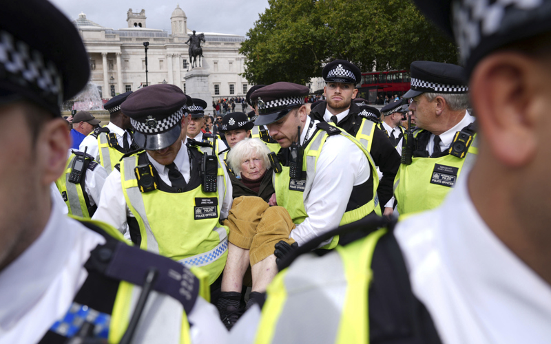 UK says it will restrict repeated protests after 500 arrests at pro-Palestinian vigil