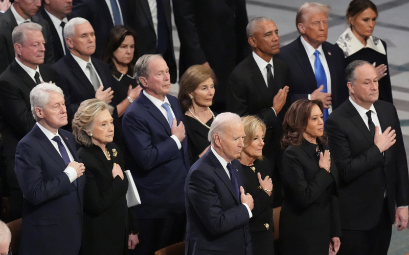 Jimmy Carter's funeral brings together current and former presidents