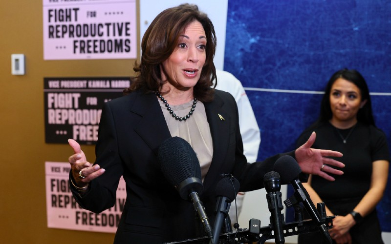 Kamala Harris's hypocrisy on 'women having miscarriages in toilets'