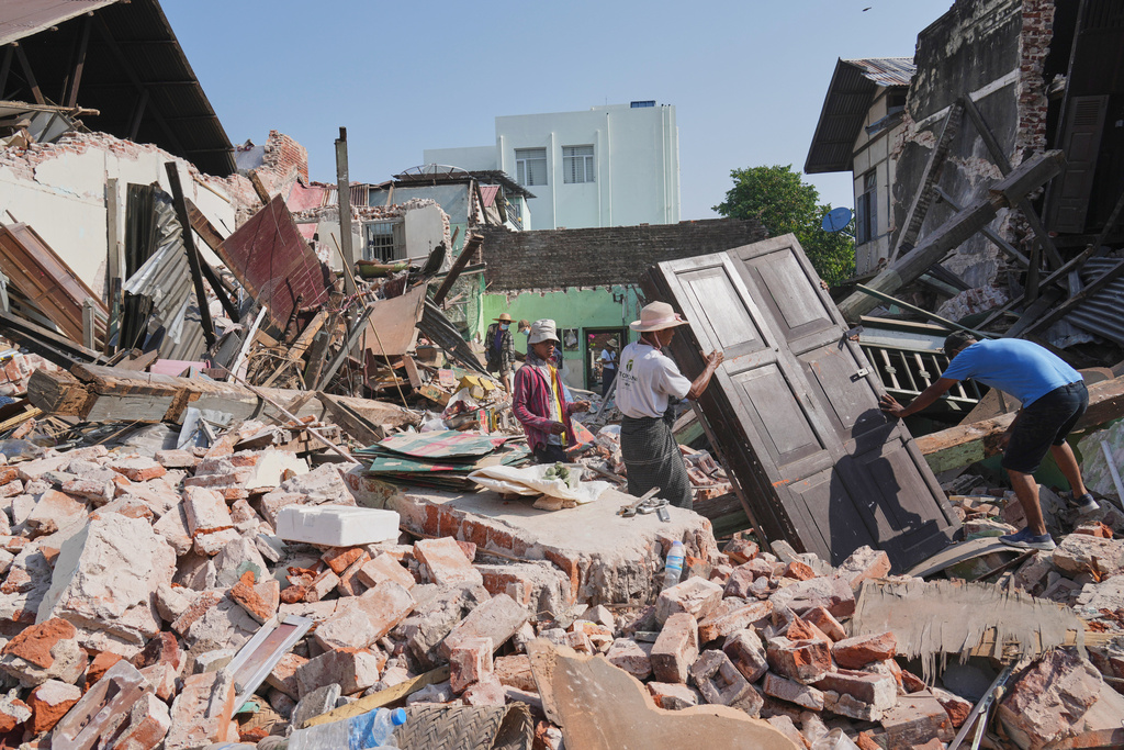 Survivors still being found from Myanmar earthquake but hopes for widespread recovery are fading