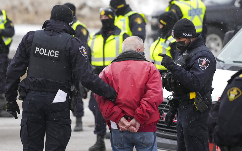 American media on truckers' protest: 'There's nothing here … move along'